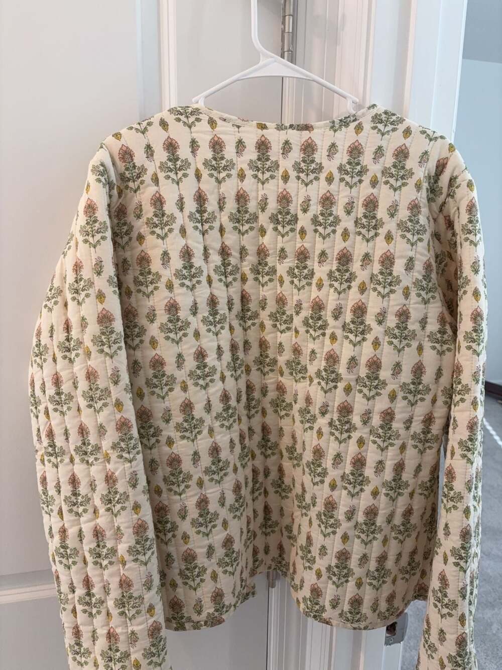 Japna Floral Quilted Cotton Jacket Size L - Picture 8 of 8